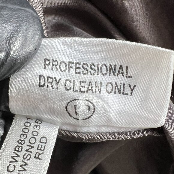 Calvin Klein Womens 12 Red Double Breasted Wool Cashmere Blend Peacoat Timeless - Picture 15 of 16